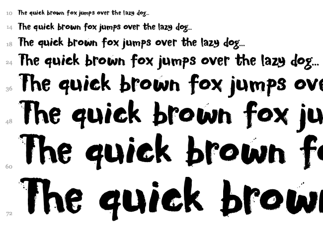 DK Motley Crew font waterfall